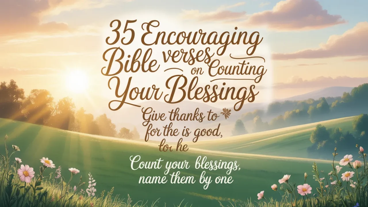 35 Encouraging Bible Verses on Counting Your Blessings