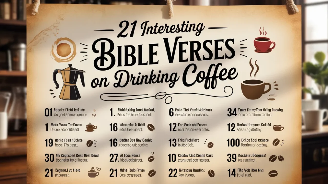 21 Interesting Bible Verses on Drinking Coffee