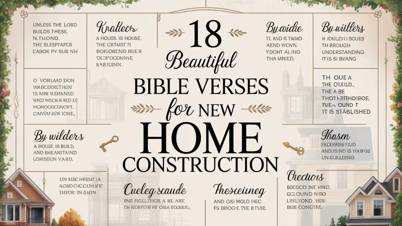 18 Beautiful Bible Verses for New Home Construction
