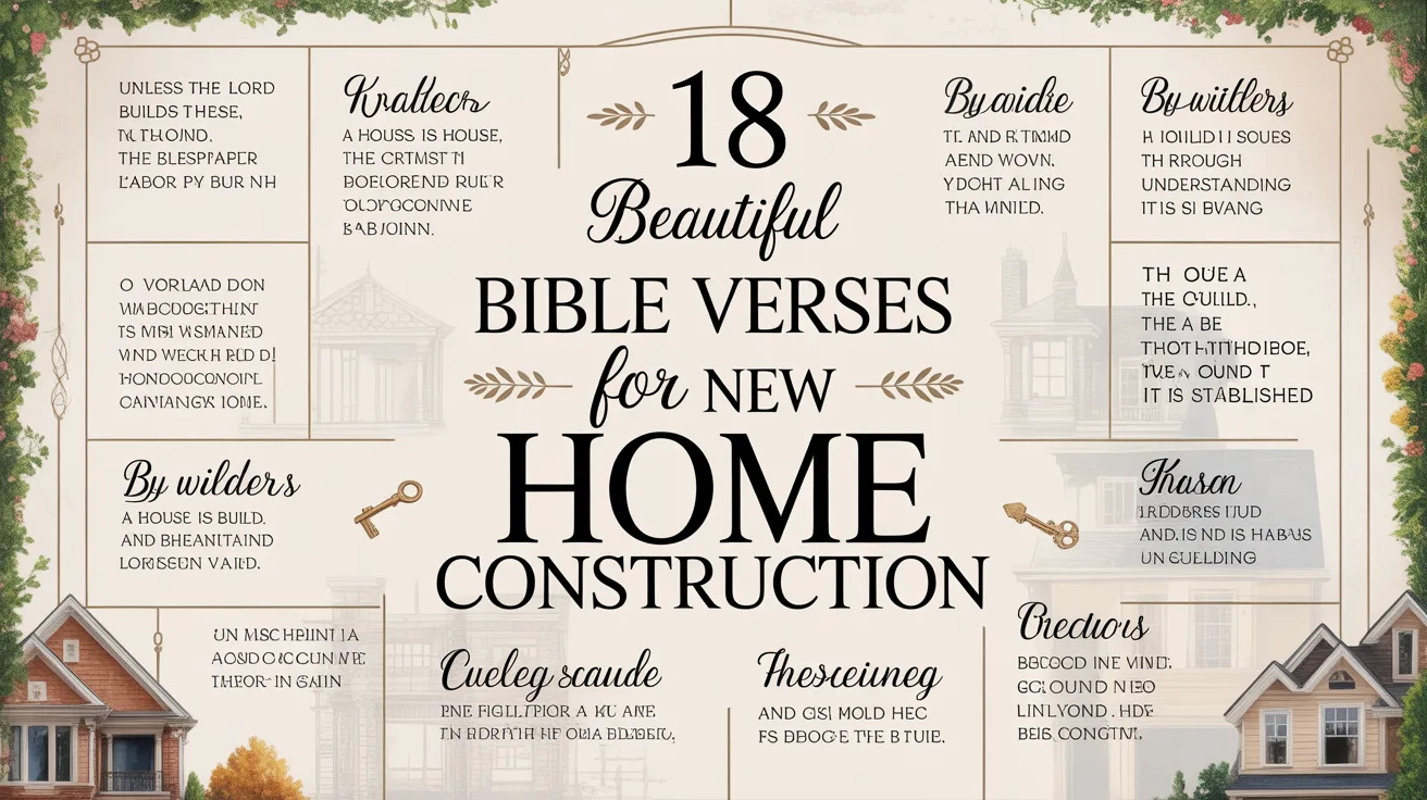 18 Beautiful Bible Verses for New Home Construction