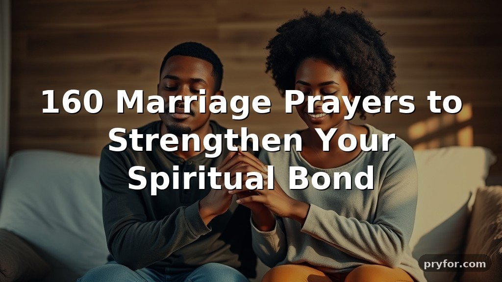 160 Marriage Prayers to Strengthen Your Spiritual Bond