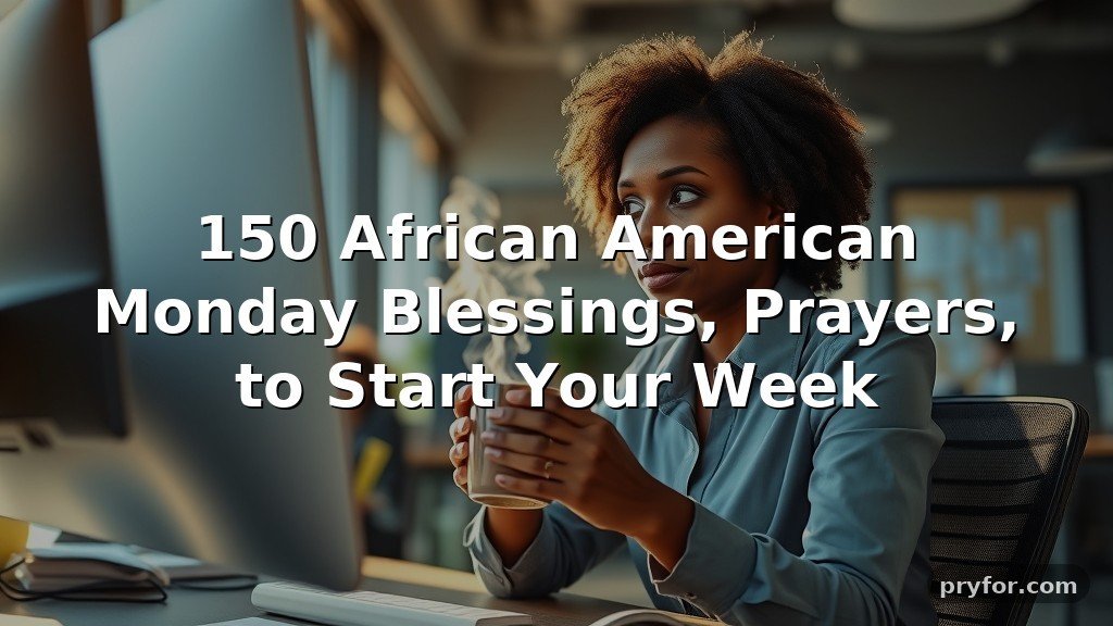 150 African American Monday Blessings, Prayers, to Start Your Week