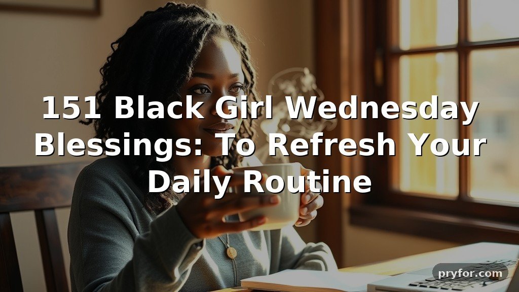 151 Black Girl Wednesday Blessings: To Refresh Your Daily Routine