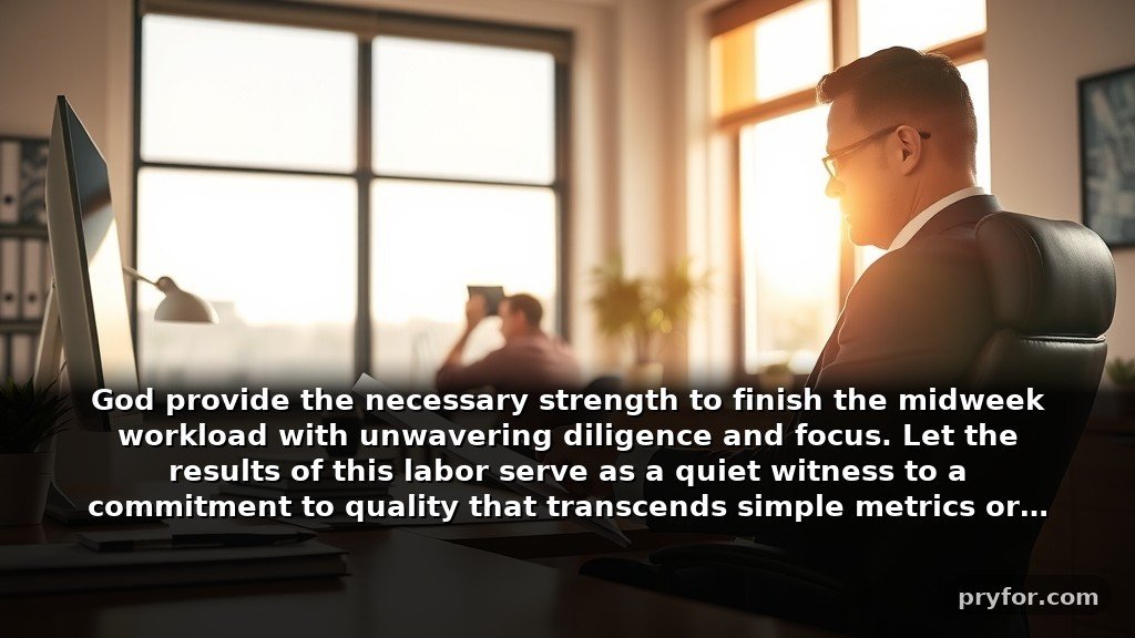 Encouraging Powerful Wednesday Blessings, for His Professional Work