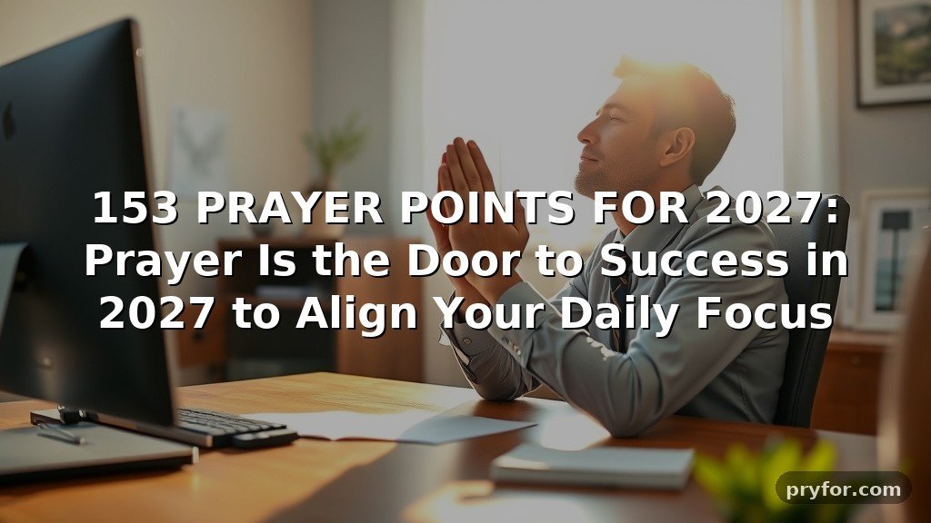 153 PRAYER POINTS FOR 2027: Prayer Is the Door to Success in 2027 to Align Your Daily Focus