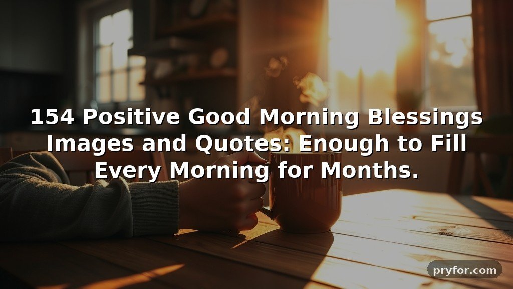 154 Positive Good Morning Blessings Images and Quotes: Enough to Fill Every Morning for Months.