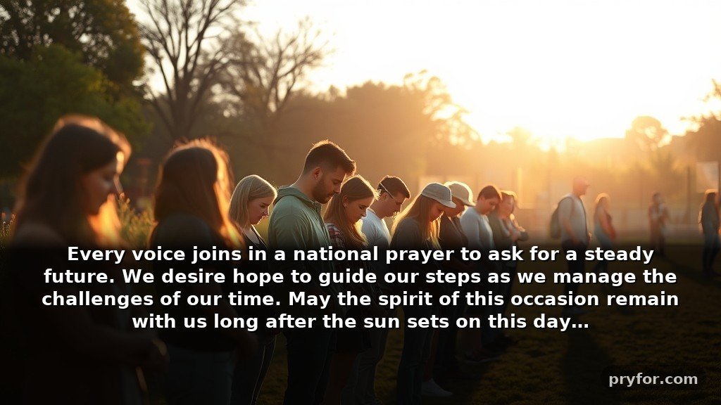 Short NATIONAL DAY OF PRAYER 2027 Pray for America Unity captions for social media