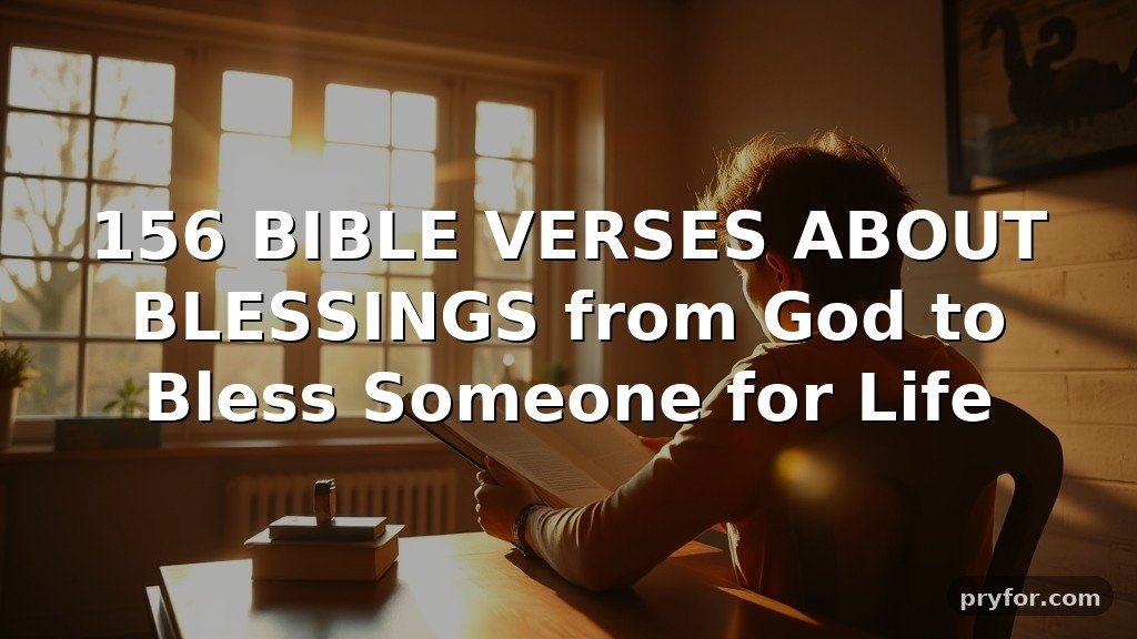 156 BIBLE VERSES ABOUT BLESSINGS from God to Bless Someone for Life