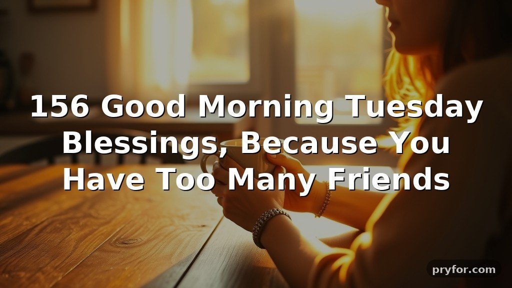 156 Good Morning Tuesday Blessings, Because You Have Too Many Friends
